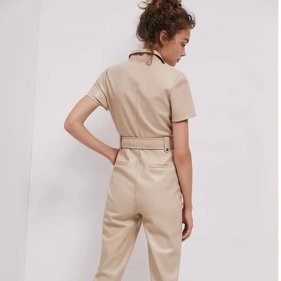 Anthropologie tan jumpsuit - Picture 2 of 6